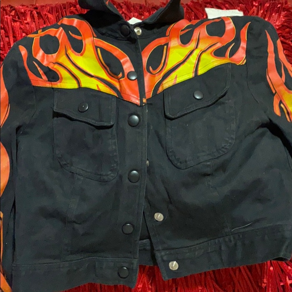 Anna Sui fire jacket 🔥🔥🔥